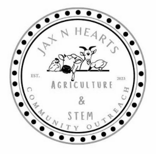 JAX N HEARTS COMMUNITY OUTREACH AGRICULTURE & STEM EST. 2023 logo