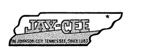JAY-CEE IN JOHNSON CITY TENNESSEE SINCE 1883 logo