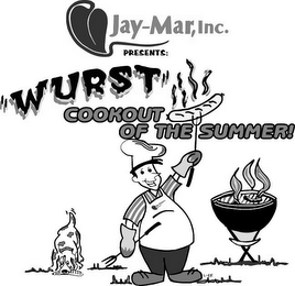JAY-MAR, INC. PRESENTS: "WURST" COOKOUTOF THE SUMMER logo