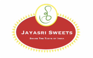 JAYASRI SWEETS SHARE THE TASTE OF INDIA logo