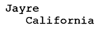 JAYRE CALIFORNIA logo
