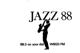 JAZZ 88 88.3 ON YOUR DIAL WBGO FM logo