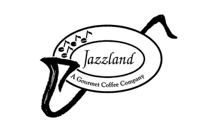 JAZZLAND A GOURMET COFFEE COMPANY logo