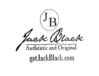 JB JACK BLACK AUTHENTIC AND ORIGINAL GETJACKBLACK.COM logo