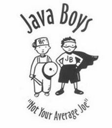 JB JAVA BOYS "NOT YOUR AVERAGE JOE" logo