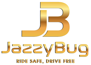 JB JAZZYBUG RIDE SAFE, DRIVE FREE logo