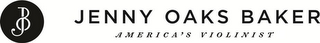 JB JENNY OAKS BAKER AMERICA'S VIOLINIST logo