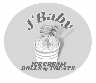 J'BABY ICE CREAM ROLLS & TREATS logo
