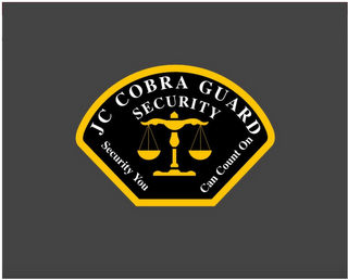 JC COBRA GUARD SECURITY SECURITY YOU CAN COUNT ON logo