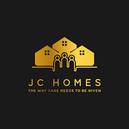 JC HOMES THE WAY CARE NEEDS TO BE GIVEN logo
