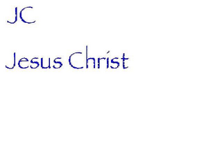 JC JESUS CHRIST logo