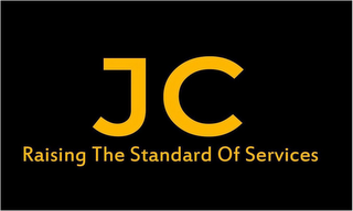 JC RAISING THE STANDARD OF SERVICES logo