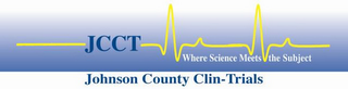 JCCT JOHNSON COUNTY CLIN-TRIALS WHERE SCIENCE MEETS THE SUBJECT logo