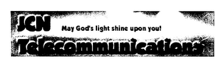 JCN TELECOMMUNICATIONS MAY GOD'S LIGHT SHINE UPON YOU! logo