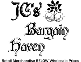 JC'S BARGAIN HAVEN RETAIL MERCHANDISE BELOW WHOLESALE PRICES logo
