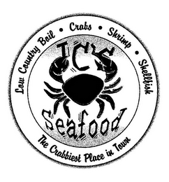 JC'S SEAFOOD THE CRABBIEST PLACE IN TOWN LOW COUNTRY BOIL · CRABS · SHRIMP · SHELLFISH logo