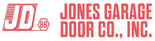 JD 88 JONES GARAGE DOOR CO., INC. logo