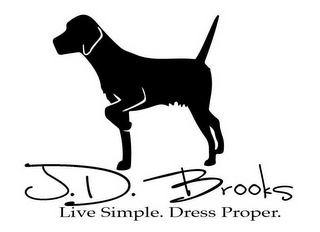 J.D. BROOKS LIVE SIMPLE. DRESS PROPER. logo