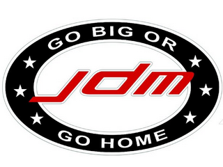 JDM GO BIG OR GO HOME logo