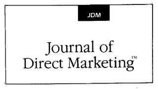 JDM JOURNAL OF DIRECT MARKETING logo