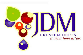 JDM PREMIUM JUICES STRAIGHT FROM NATURE logo