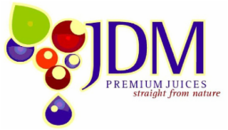 JDM PREMIUM JUICES STRAIGHT FROM NATURE logo