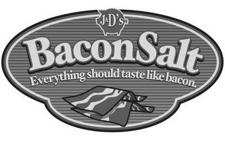 J&D'S BACON SALT EVERYTHING SHOUD TASTE LIKE BACON. logo