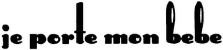 JE PORTE MON BEBE logo