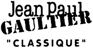 JEAN PAUL GAULTIER "CLASSIQUE" logo