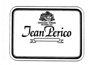 JEAN PERICO GONZALEZ DUBOSC FOUNDED 1851 logo