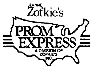 JEANNE ZOFKIE'S PROM EXPRESS A DIVISION OF ZOFKIE'S INC. logo