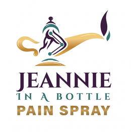 JEANNIE IN A BOTTLE PAIN SPRAY logo