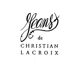 JEANS DE CHRISTIAN LACROIX