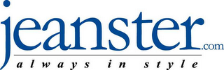 JEANSTER.COM ALWAYS IN STYLE logo