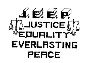 J.E.E.P. JUSTICE EQUALITY EVERLASTING PEACE logo