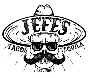 JEFES TACOS TEQUILA EST. 2016 logo