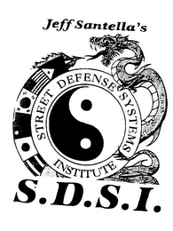 JEFF SANTELLA'S STREET DEFENSE SYSTEMS INSTITUTE S.D.S.I. logo