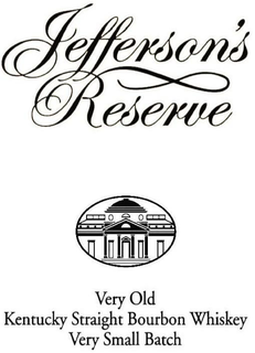 JEFFERSON'S RESERVE VERY OLD KENTUCKY STRAIGHT BOURBON WHISKEY VERY SMALL BATCH logo