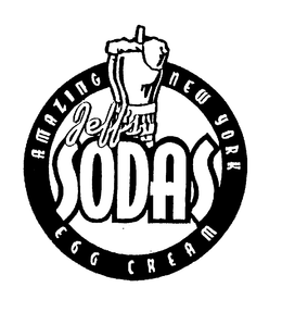 JEFF'S SODAS AMAZING NEW YORK EGG CREAM logo