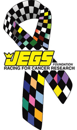 JEGS FOUNDATION RACING FOR CANCER RESEARCH logo