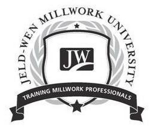 JELD-WEN MILLWORK UNIVERSITY JW TRAINING MILLWORK PROFESSIONALS logo