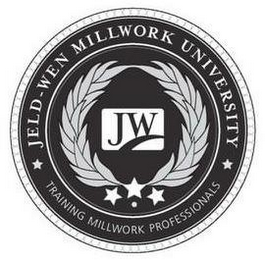 JELD-WEN MILLWORK UNIVERSITY JW TRAINING MILLWORK PROFESSIONALS logo