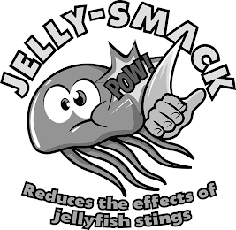 JELLY-SMACK POW! REDUCES THE EFFECTS OF JELLYFISH STINGS logo
