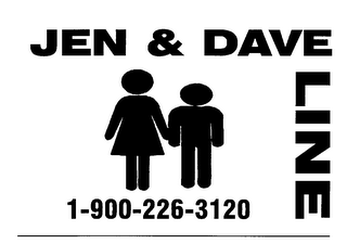 JEN & DAVE LINE 1-900-226-3120 logo