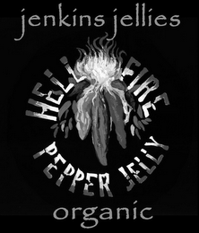 JENKINS JELLIES HELL FIRE PEPPER JELLY ORGANIC logo