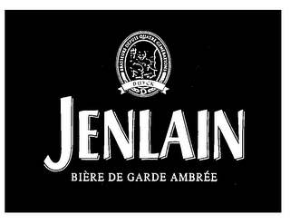 JENLAIN BIERE DE GARDE AMBREE BRASSEURS DEPUIS QUATRE GENERATIONS DUYCK logo