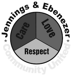 JENNINGS & EBENEZER COMMUNITY UNITED CARE LOVE RESPECT logo