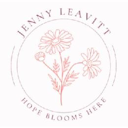JENNY LEAVITT HOPE BLOOMS HERE logo