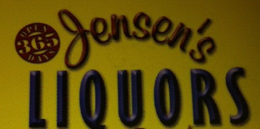 JENSEN'S LIQUORS OPEN 365 DAYS logo
