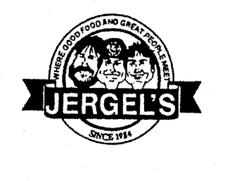 JERGEL'S WHERE GOOD FOOD AND GREAT PEOPLE MEET SINCE 1984 logo